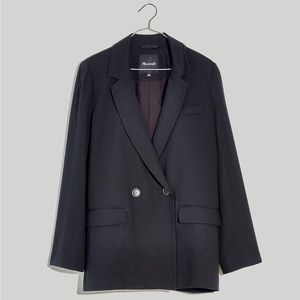Madewell Drapeweave Caldwell Double-Breasted Blazer